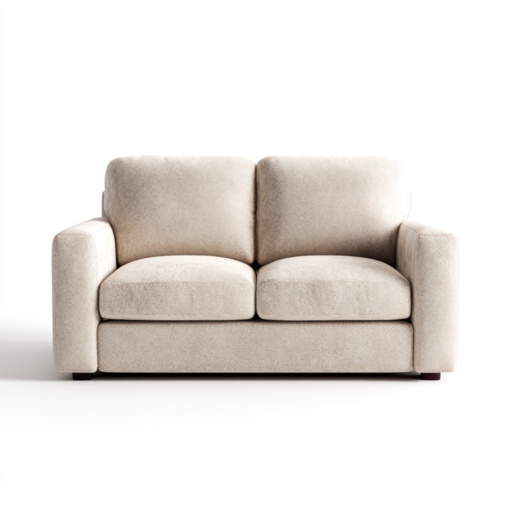 Divano a due posti - tessuto - 181x90x84 cm - beige - stile moderno-Villause