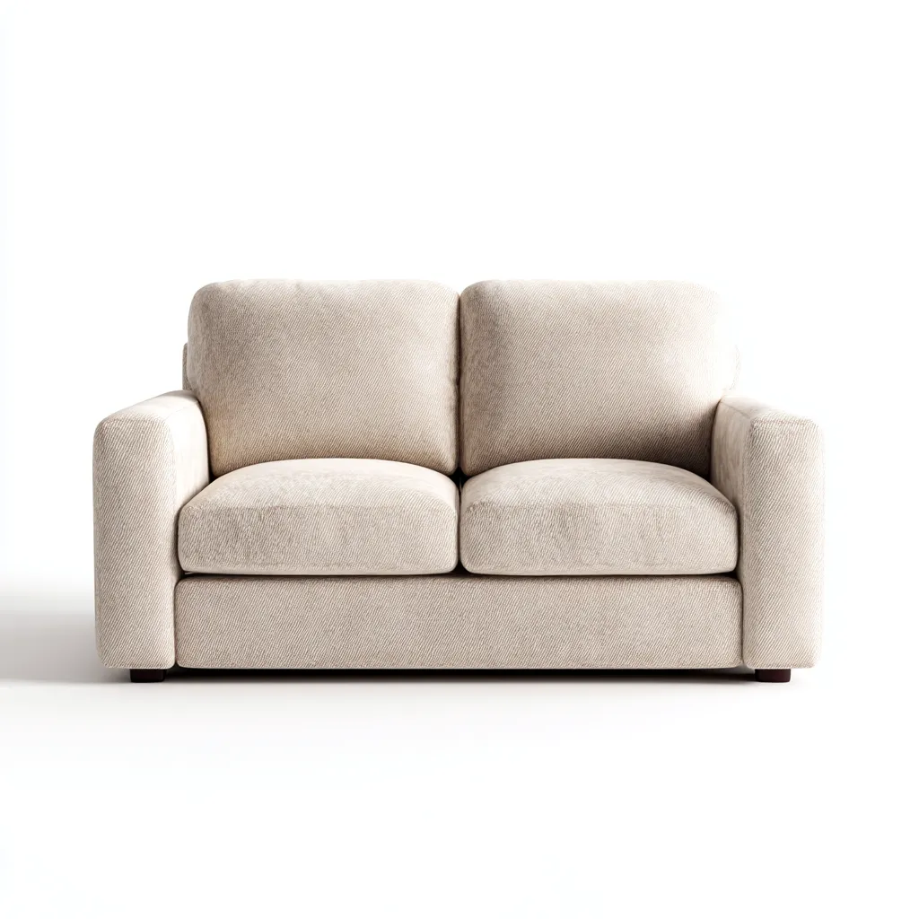 Divano a due posti - tessuto - 181x90x84 cm - beige - stile moderno-Villause