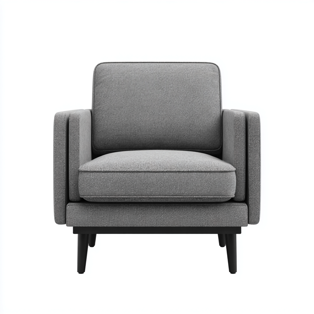 Poltrona da giardino-tessuto-82x84x90 cm-grigio-design moderno-Villause