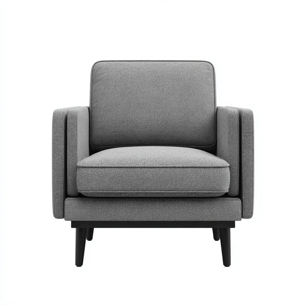 Poltrona da giardino-tessuto-82x84x90 cm-grigio-design moderno-Villause