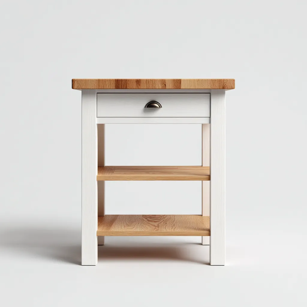 Armadietto da cucina-legno massello-legno composito-50x38x78 cm-rovere-bianco-design classico-Villause