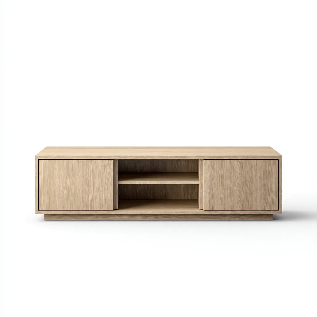 Mobile TV-legno-160x41x53 cm-rovere chiaro-design moderno-Villause