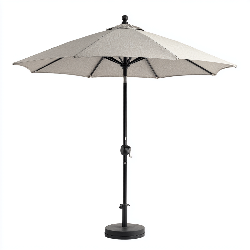 Ombrelloni da giardino - tessuto-metallo - 262x262x246 cm - grigio chiaro - design moderno-Villause