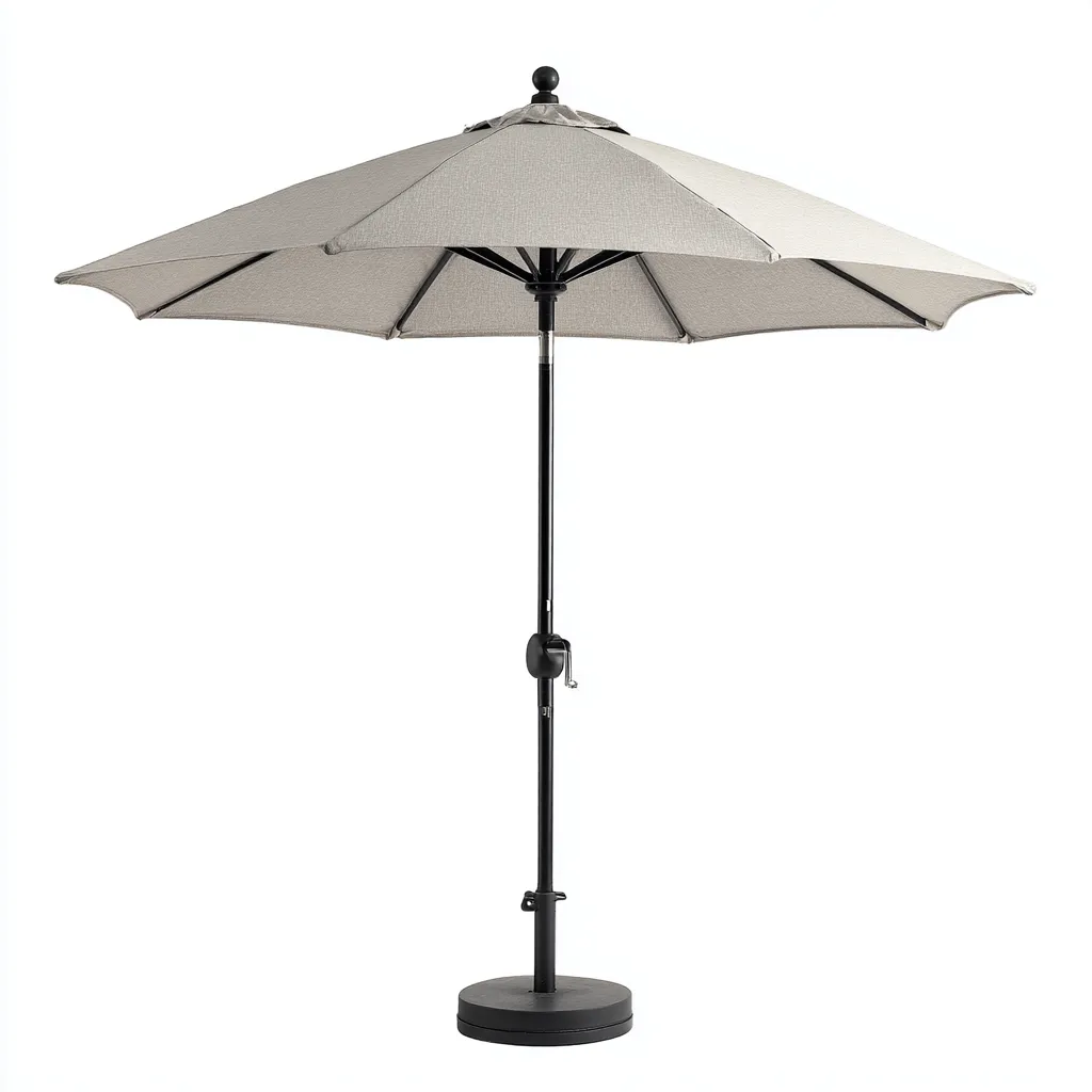 Ombrelloni da giardino - tessuto-metallo - 262x262x246 cm - grigio chiaro - design moderno-Villause