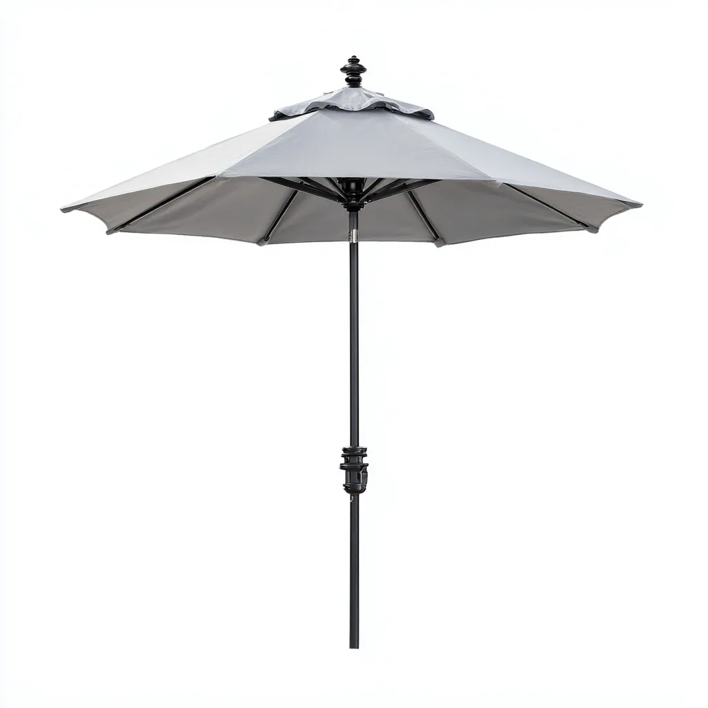 Ombrelloni da giardino - tessuto-metallo - 259x259x244 cm - grigio - design moderno-Villause