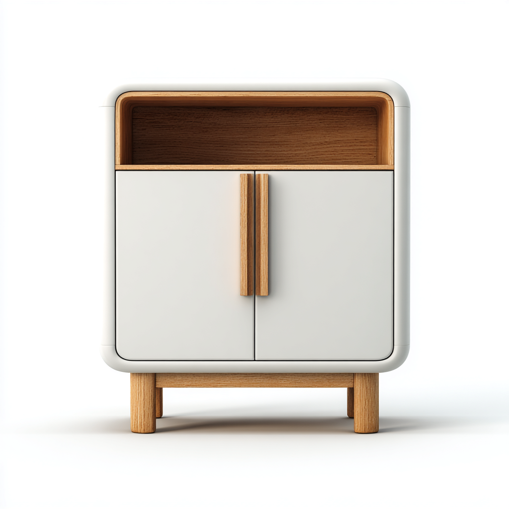 Armadietto da cucina-legno massello-legno composito-54x36x74 cm-rovere-bianco-design moderno-Villause