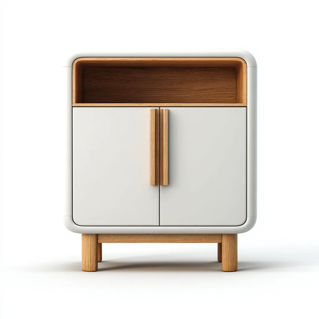 Armadietto da cucina-legno massello-legno composito-54x36x74 cm-rovere-bianco-design moderno-Villause