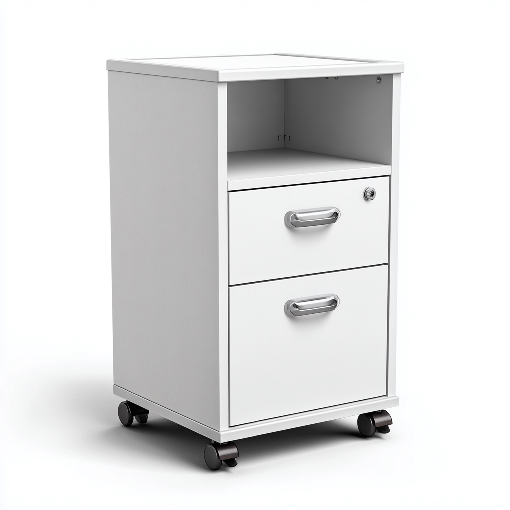 Armadio per ufficio-metallo-laminato-46x40x68 cm-bianco-stile moderno-Villause