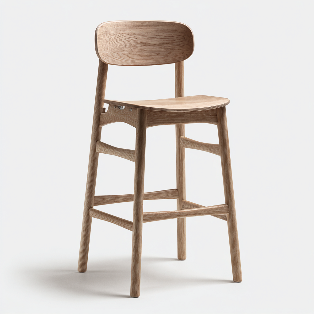 Sgabello da bar-legno-48x45x97 cm-naturale-scandinavo-Villause