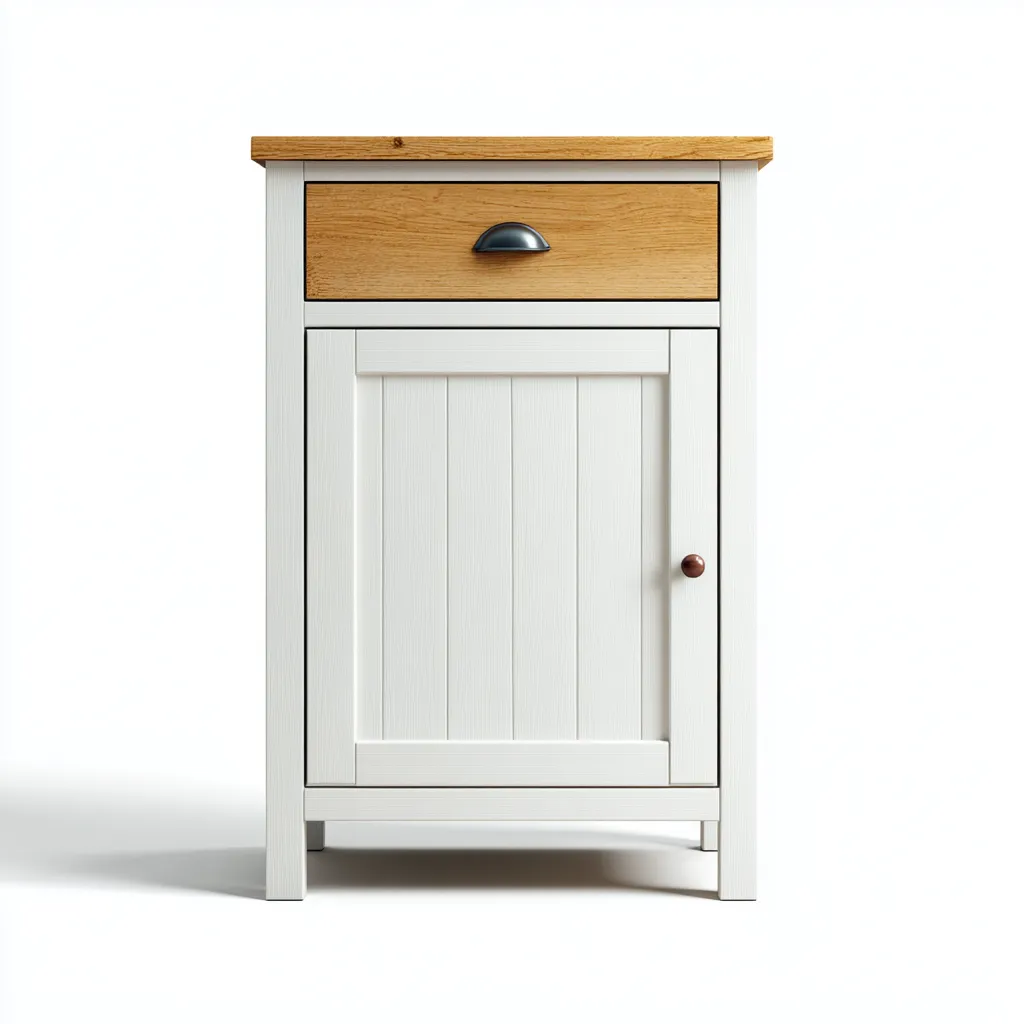 Armadietto da cucina-legno composito-52x38x88 cm-rovere-bianco-design moderno-Villause