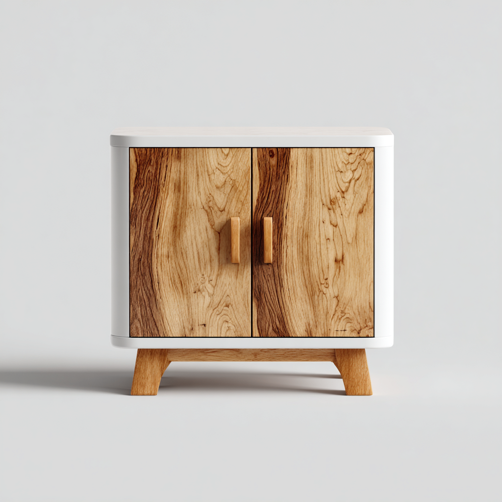 Armadietto da cucina-legno massello-legno composito-60x36x70 cm-rovere-bianco-design moderno-Villause