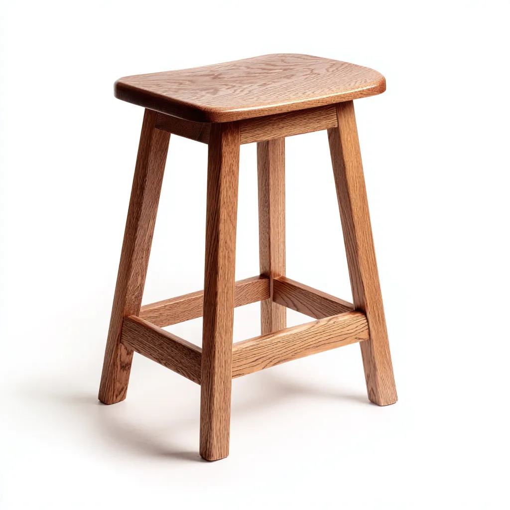 Sgabello da bar-legno-44x38x63 cm-marrone-naturale-Villause