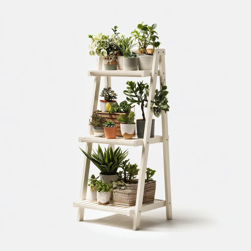 Supporti per piante-legno-60x40x120 cm-bianco-minimalista-Villause