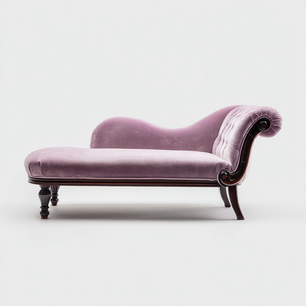 Chaise longue-velvet-165x75x85 cm-rosa malva-stile classico-Villause