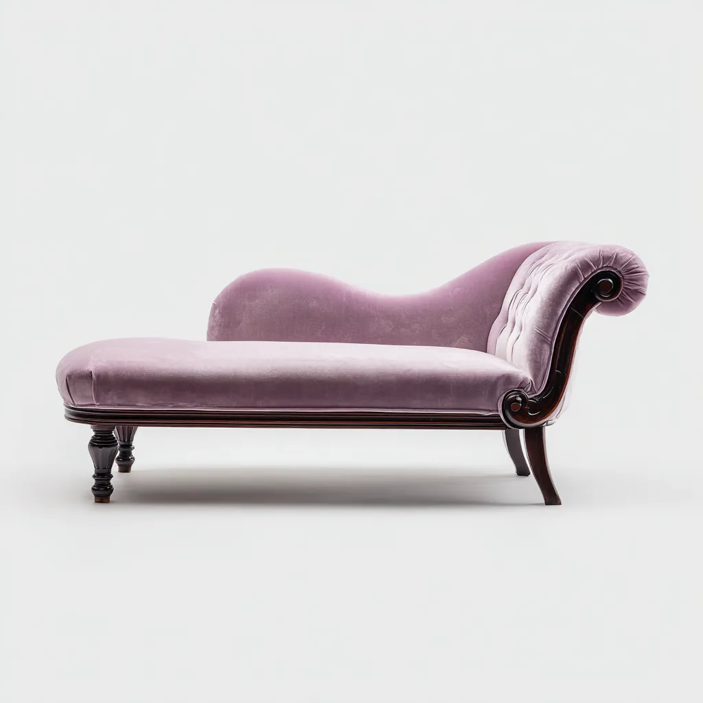 Chaise longue-velvet-165x75x85 cm-rosa malva-stile classico-Villause