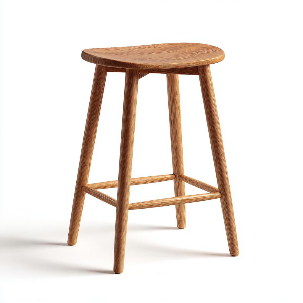 Sgabello da bar-legno-45x40x67 cm-marrone-naturale-Villause