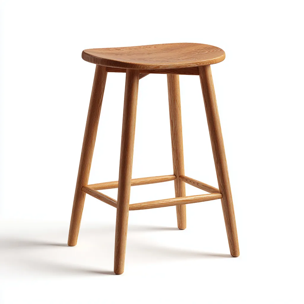 Sgabello da bar-legno-45x40x67 cm-marrone-naturale-Villause