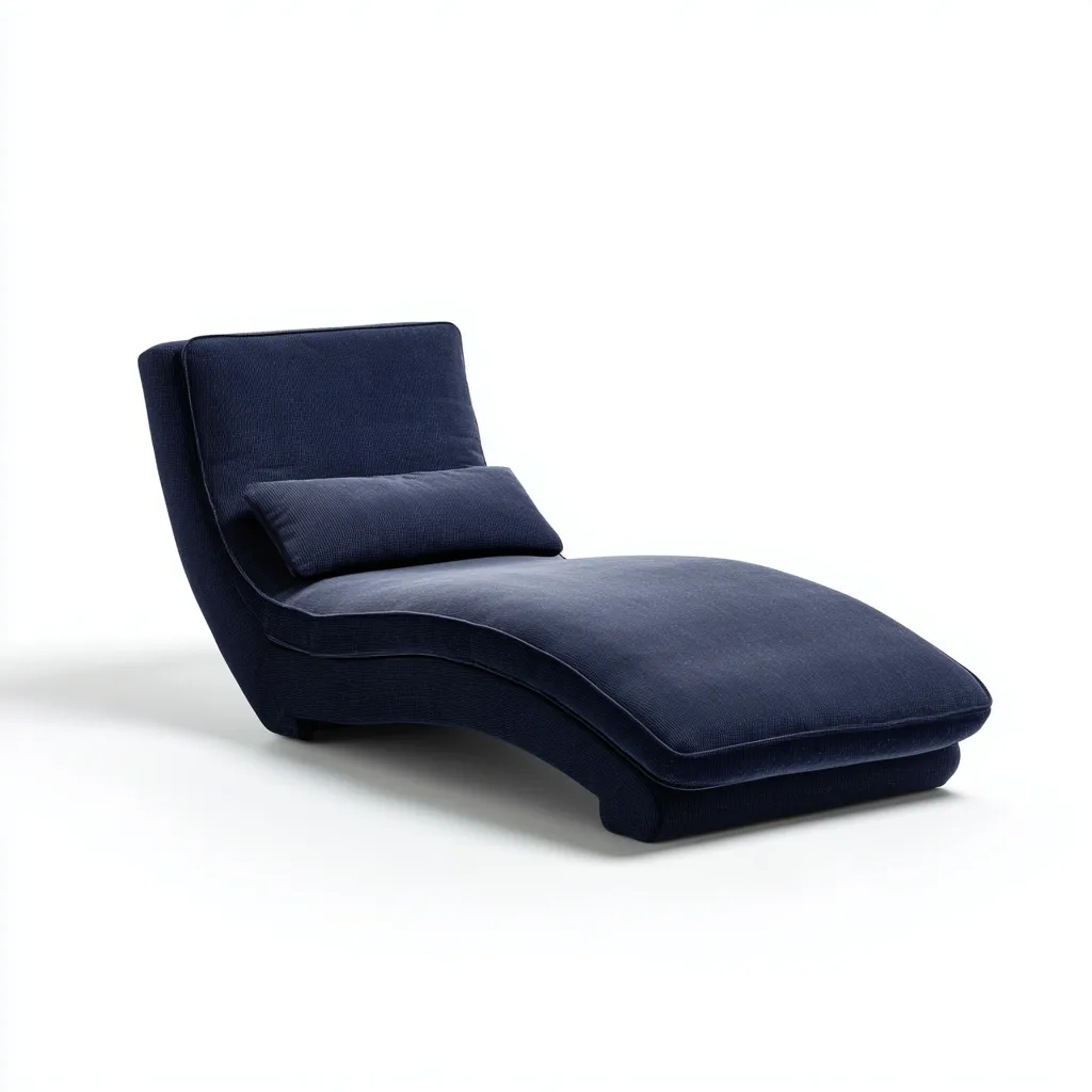 Chaise longue-tessuto-175x70x85 cm-blu-design moderno-Villause