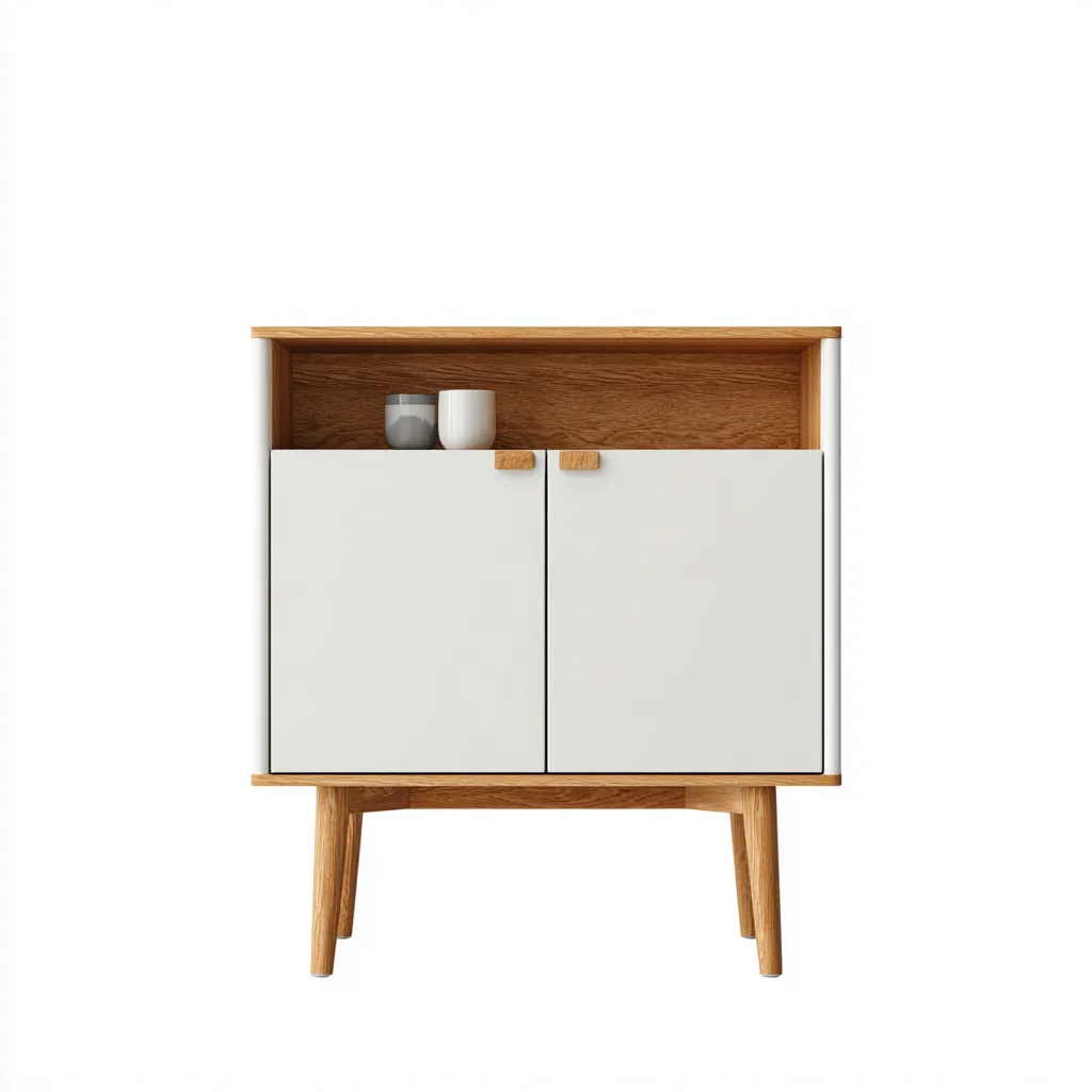 Armadietto da cucina-legno massello-legno composito-70x40x88 cm-rovere-bianco-design moderno-Villause