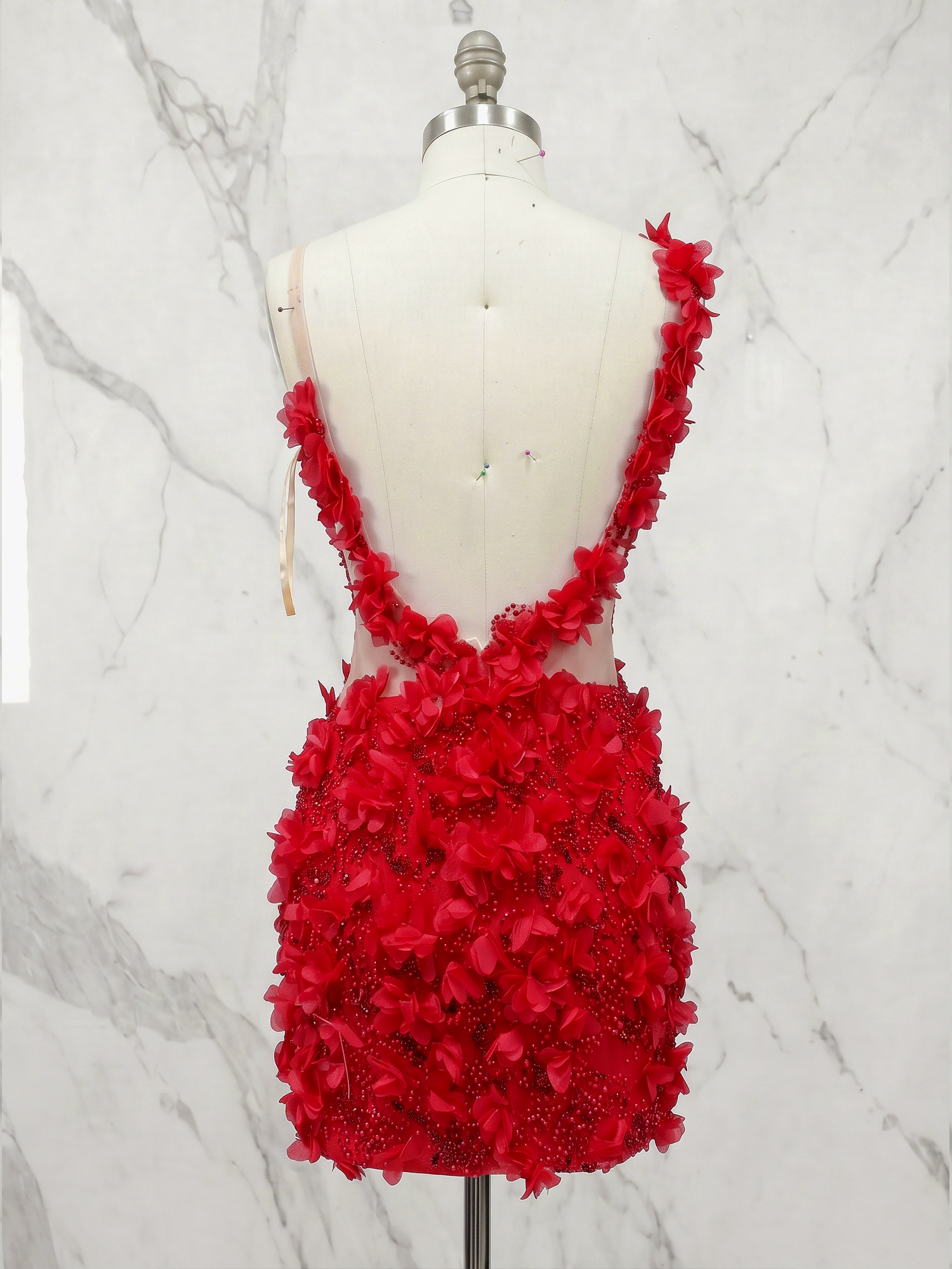 Mesmerizing Onyx Illusion Corset Mini with Deep Open Back Short Homecoming Dress