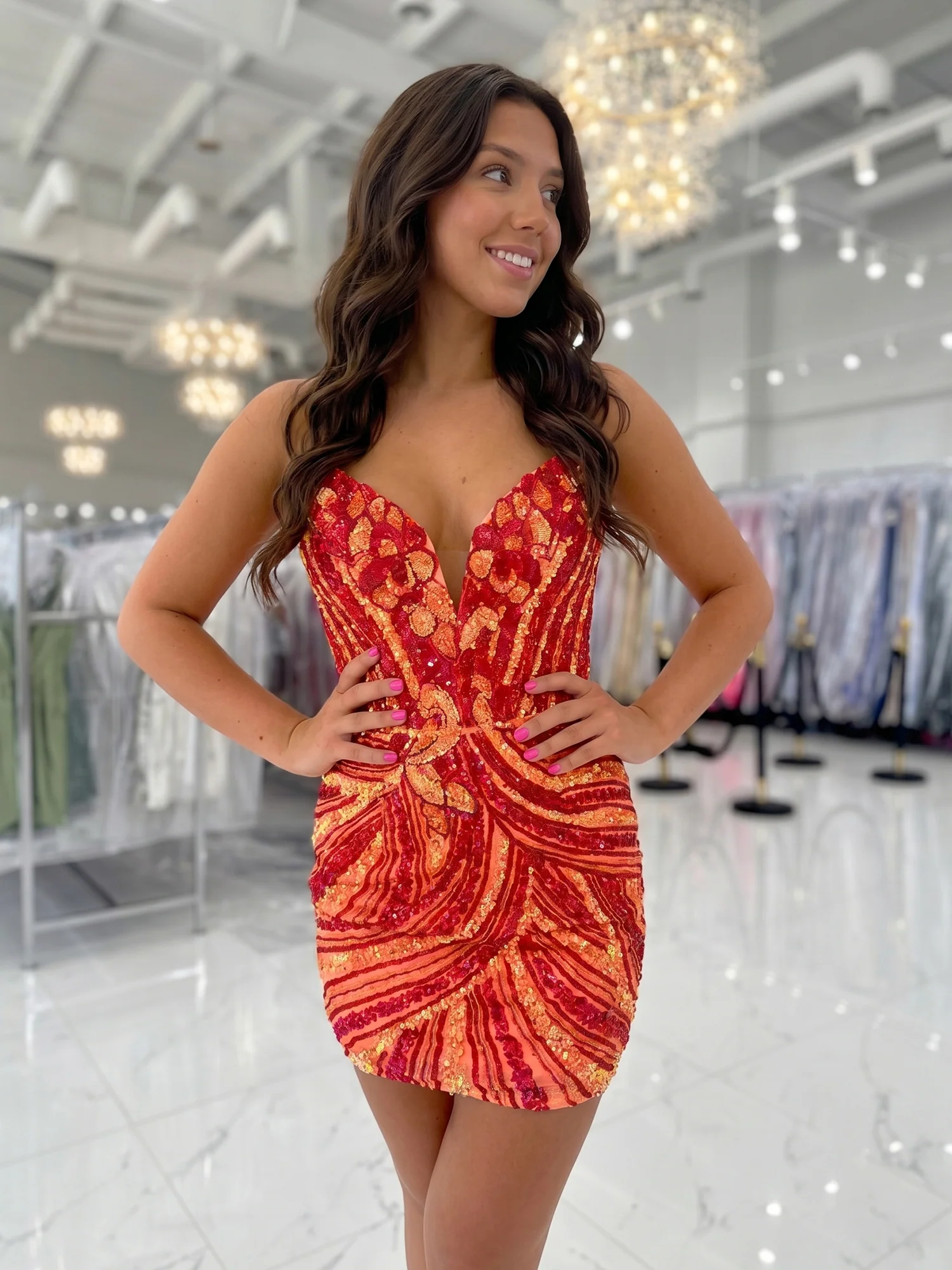 Opulent Black Sequin Corset Mini Dress Homecoming Dress