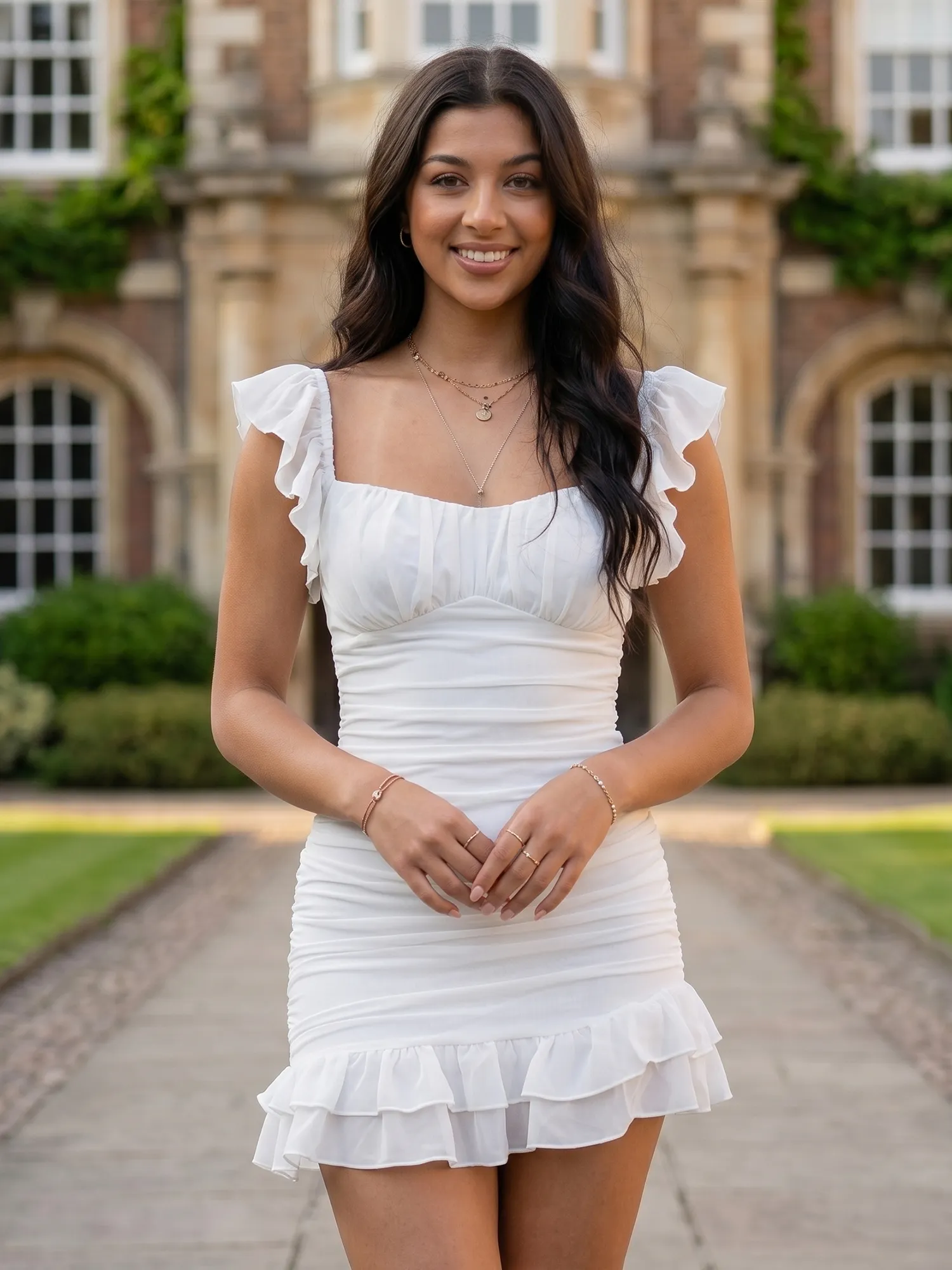 Off-the-Shoulder Ruched Chiffon Bodycon Homecoming Dress