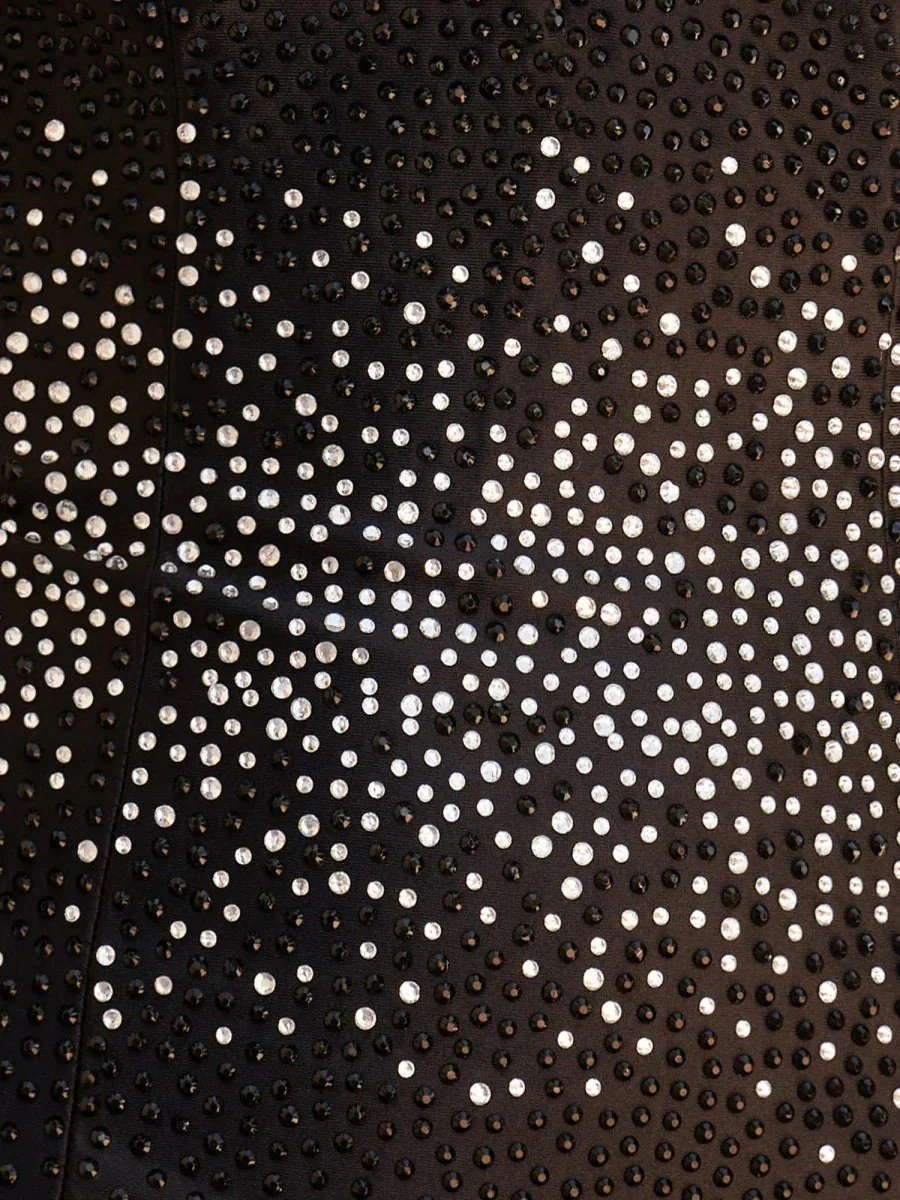 Deep V Beaded Homecoming Dress Mini Dress