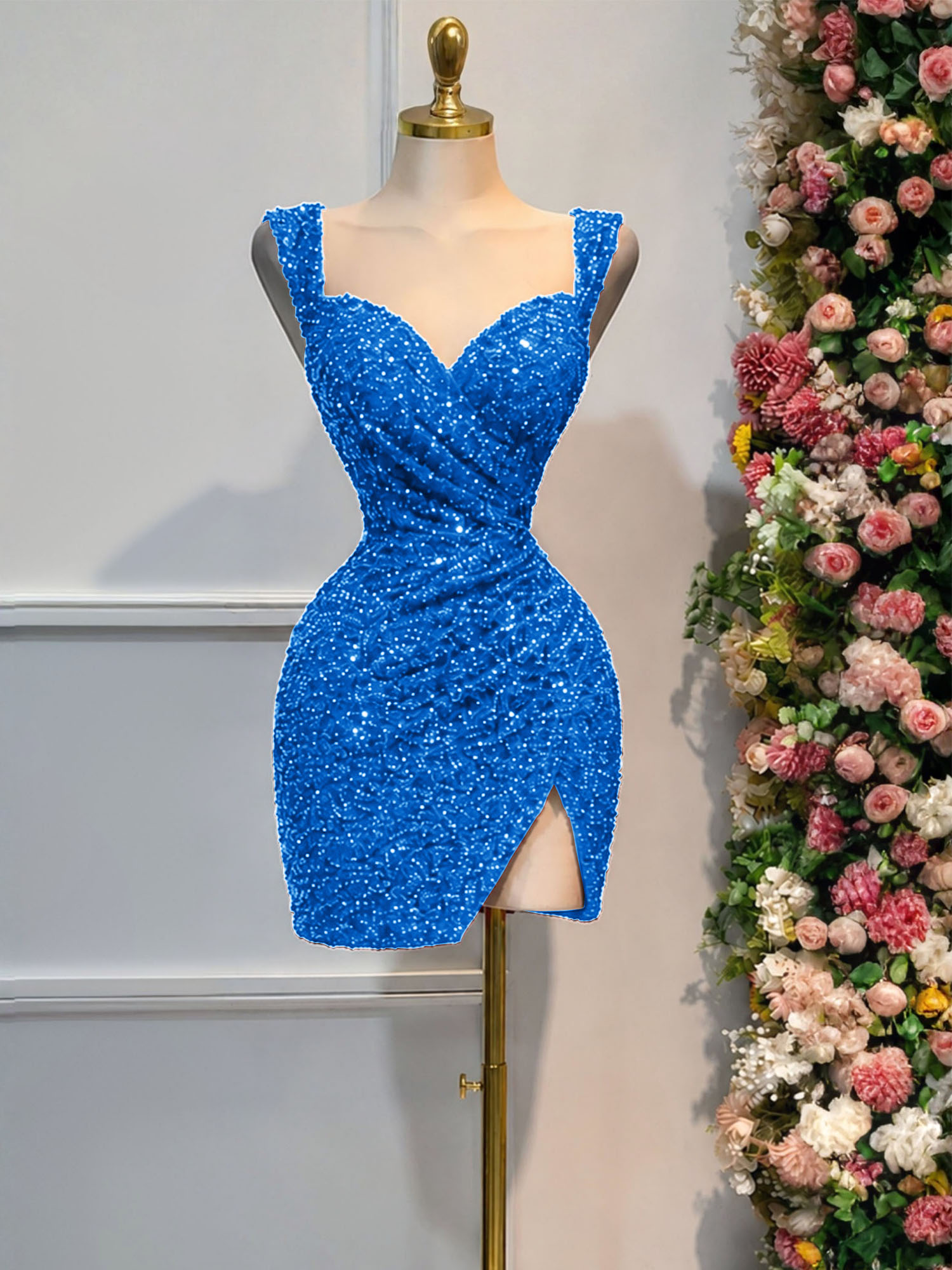 Black Sequin Cocktail Dress Homecoming Dress