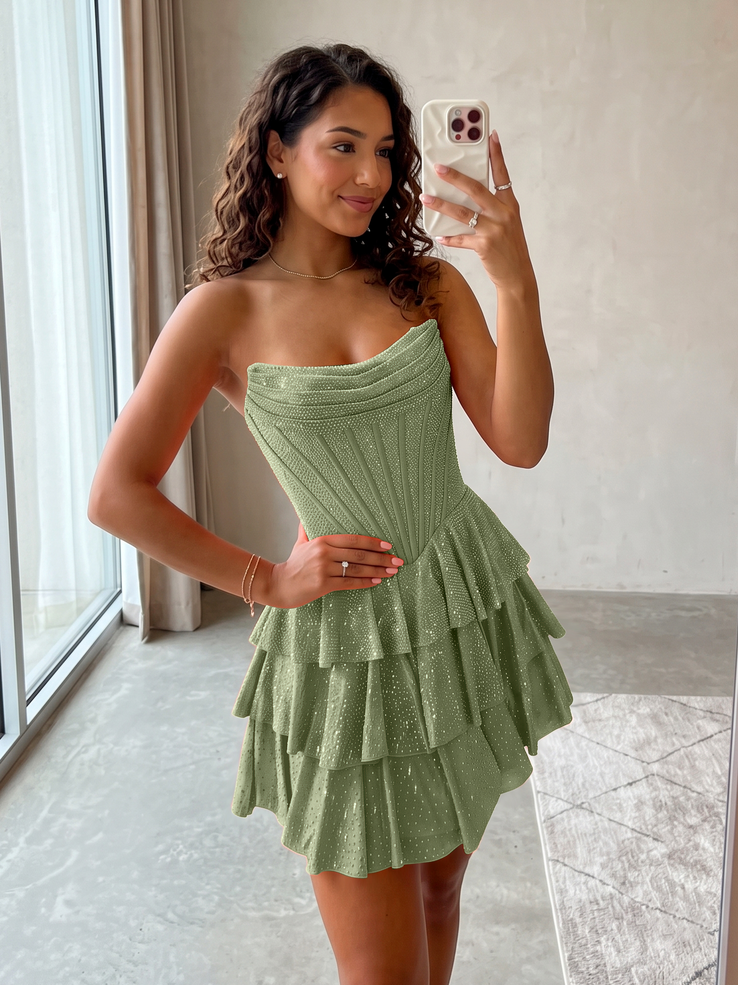Elegant Floral Appliqué Off-Shoulder A-Line Homecoming Dress