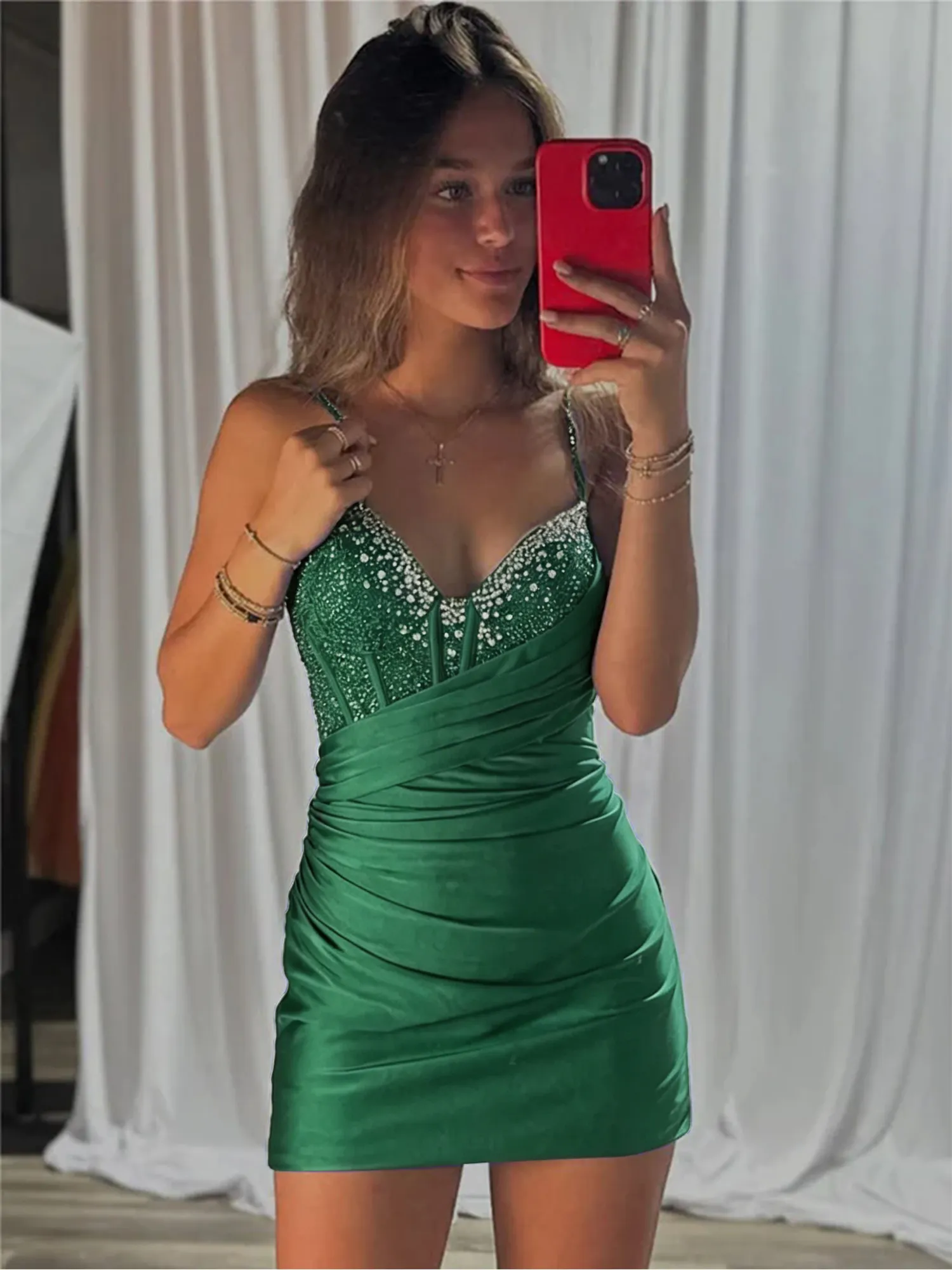 Royal Blue Corset Satin Bodycon Homecoming Dress Mini Dress