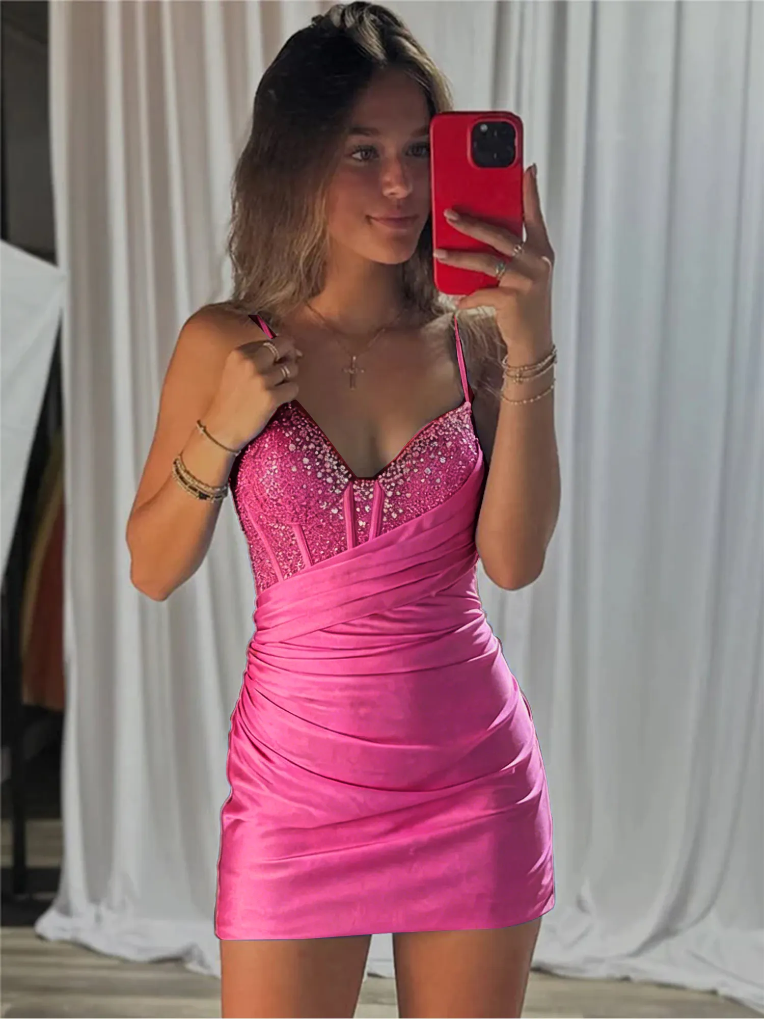 Royal Blue Corset Satin Bodycon Homecoming Dress Mini Dress