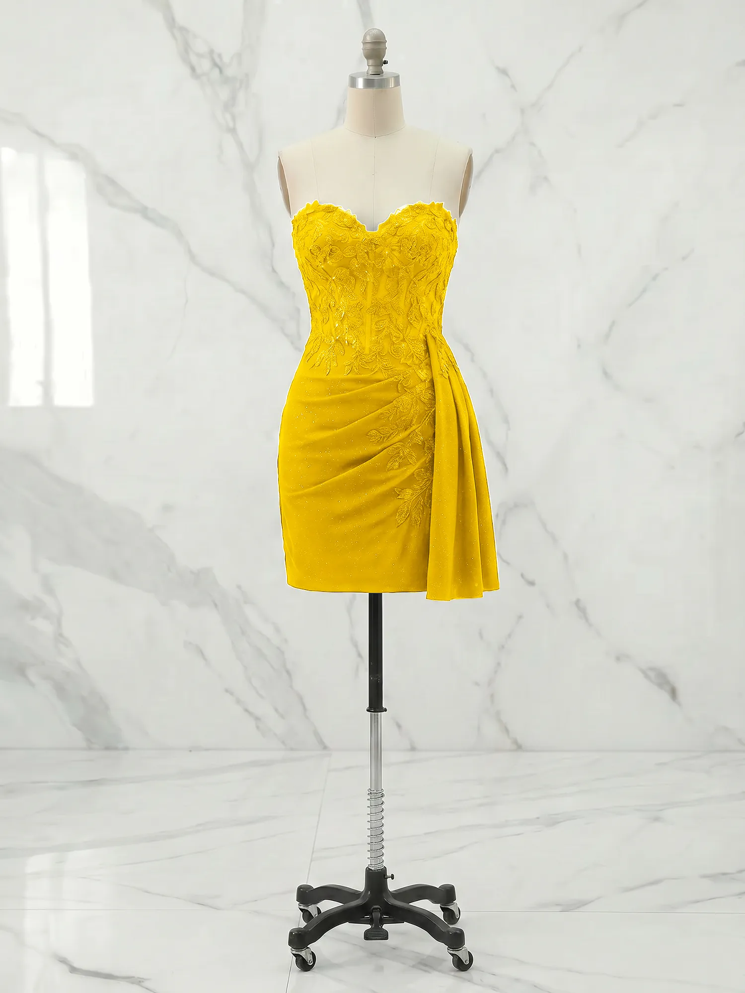homecoming dress with drape Stacees Fitted Off-the-Shoulder Embroidered Homecoming Dress Short Mini