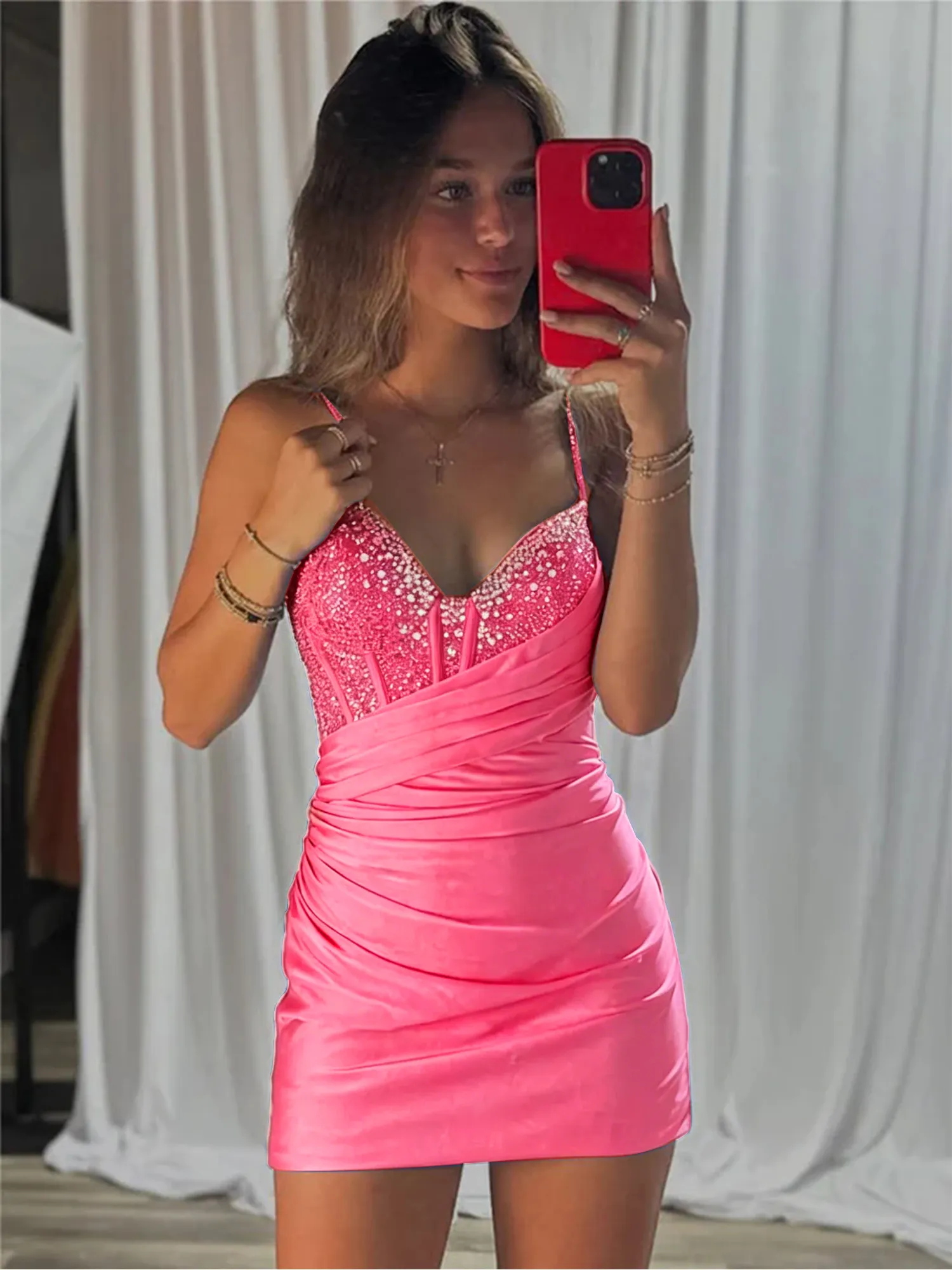 Royal Blue Corset Satin Bodycon Homecoming Dress Mini Dress