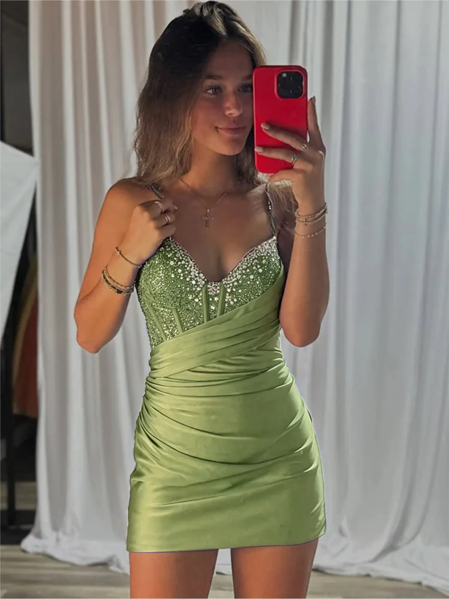 Royal Blue Corset Satin Bodycon Homecoming Dress Mini Dress