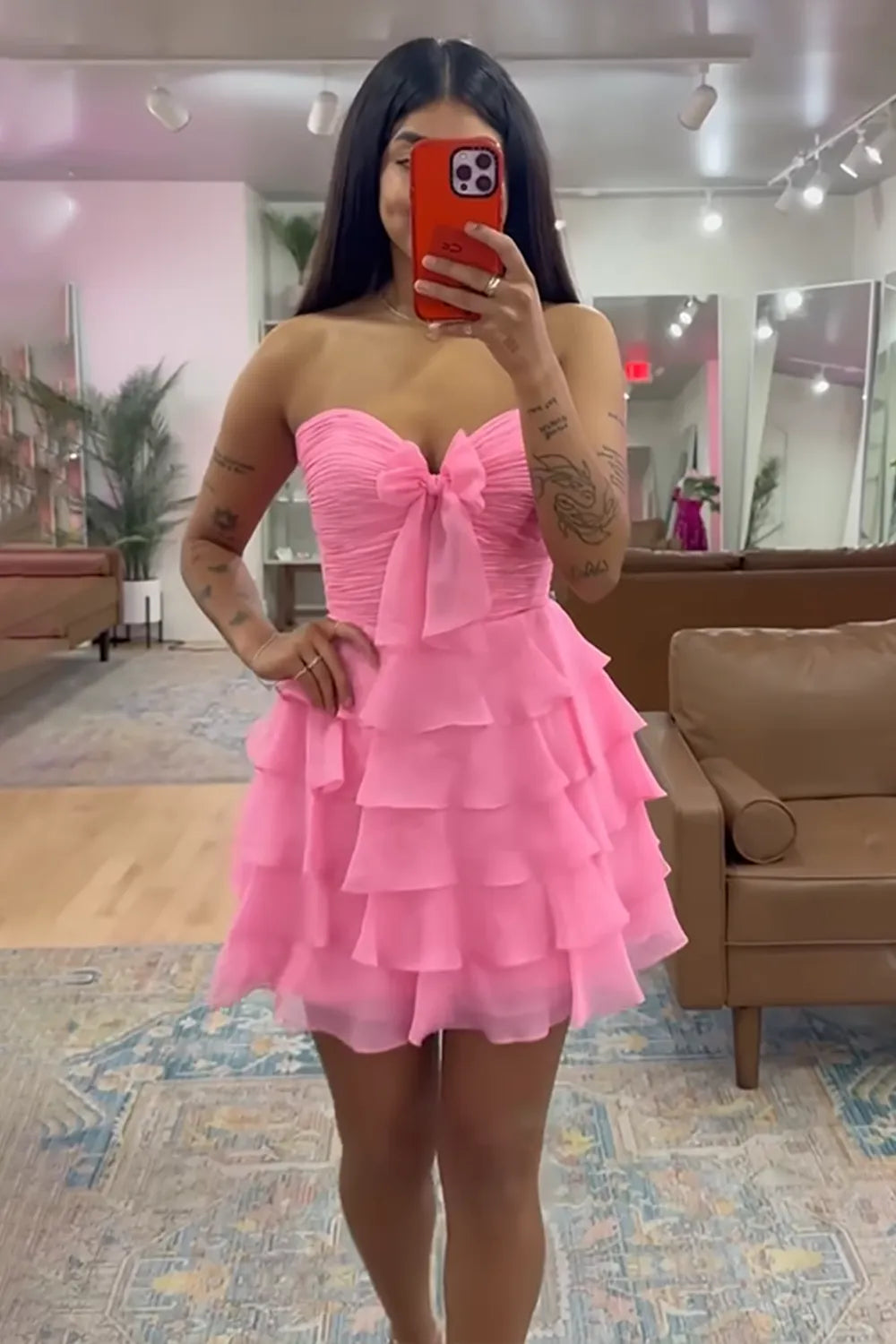 Light Blue A Line Tulle Sweetheart Tiered Homecoming Dress