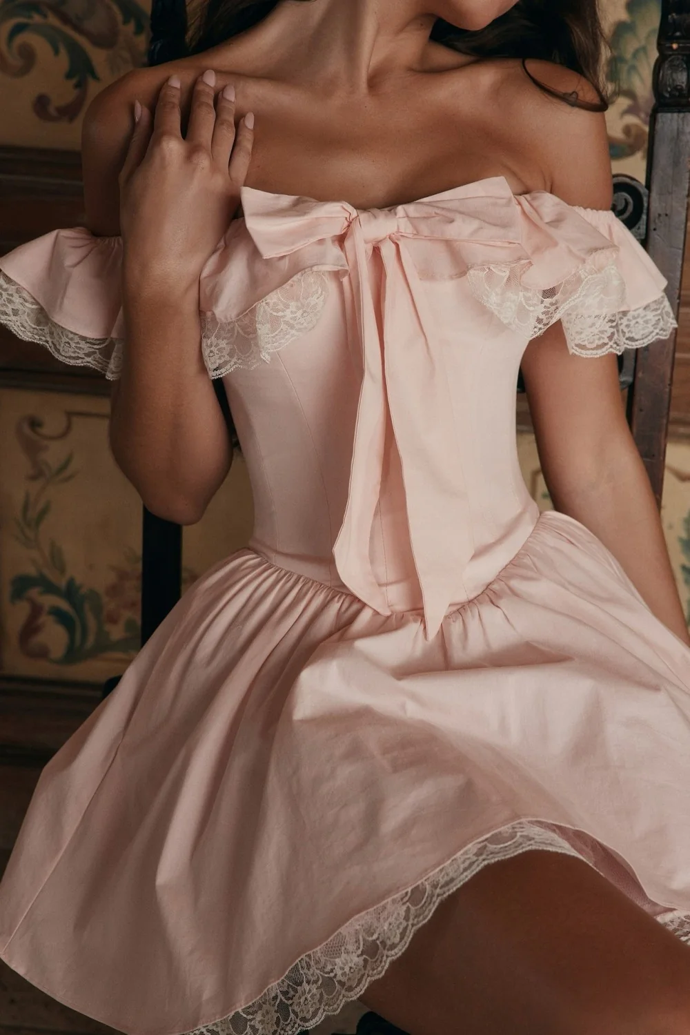 Romantic White Off-the-Shoulder A-Line Homecoming Dress 