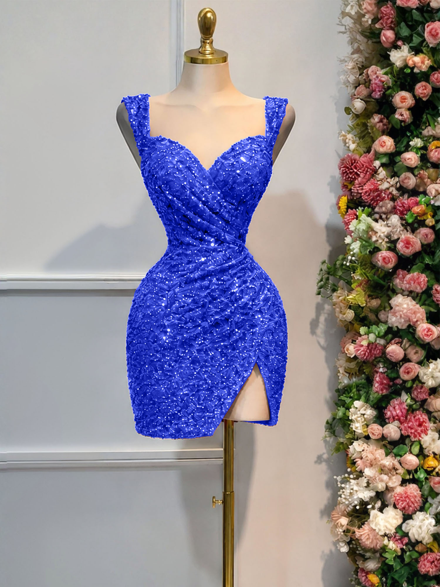 Black Sequin Cocktail Dress Homecoming Dress