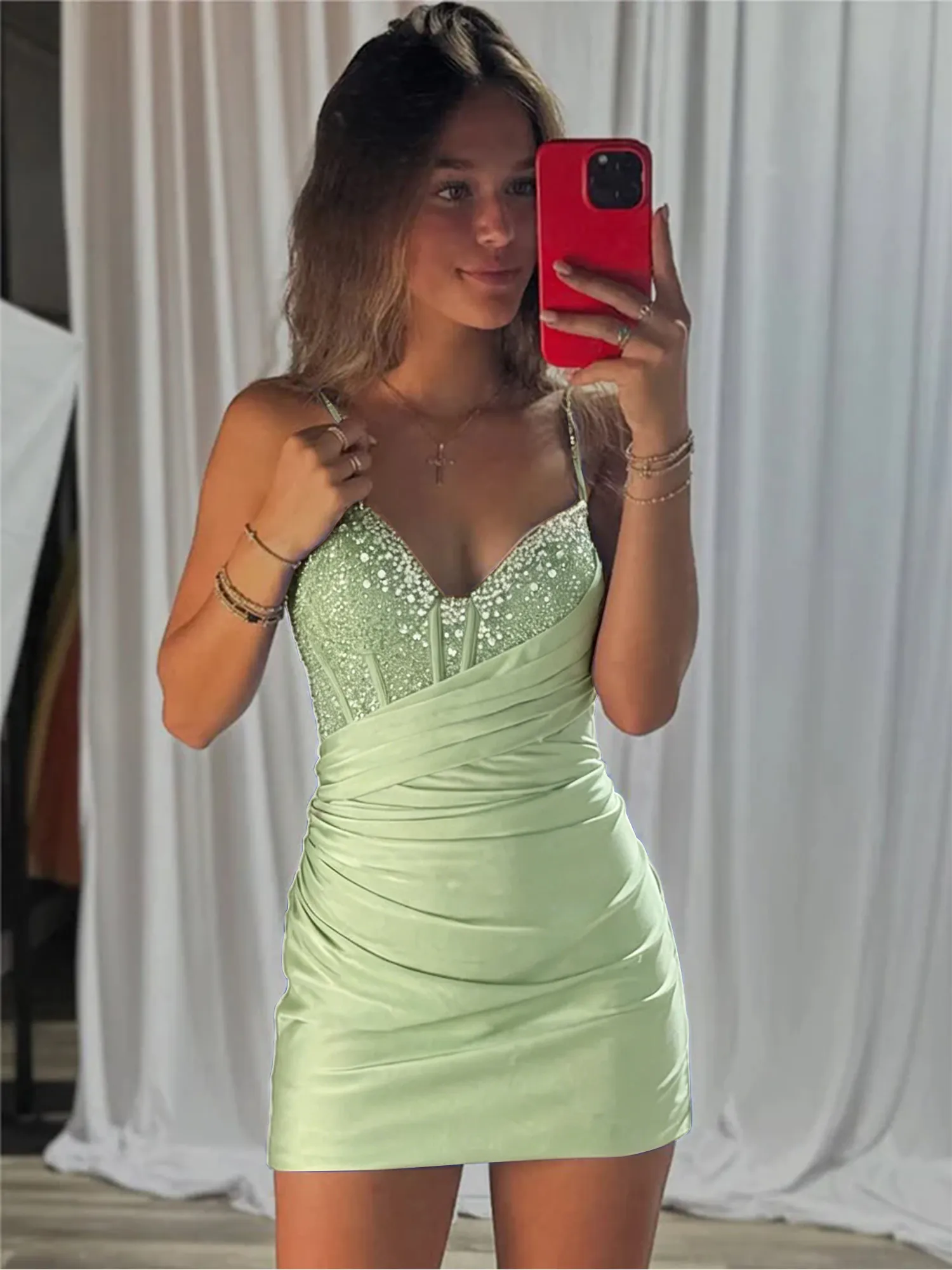Royal Blue Corset Satin Bodycon Homecoming Dress Mini Dress