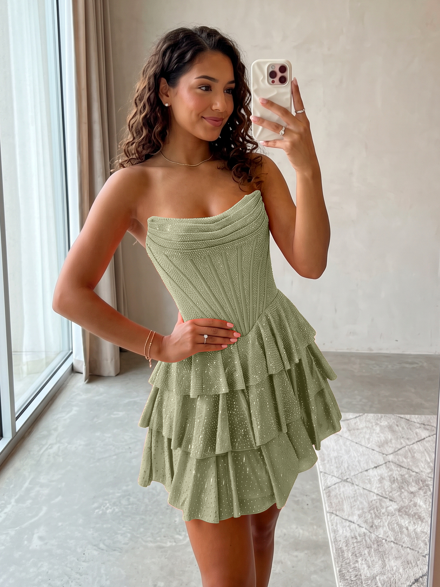 Elegant Floral Appliqué Off-Shoulder A-Line Homecoming Dress
