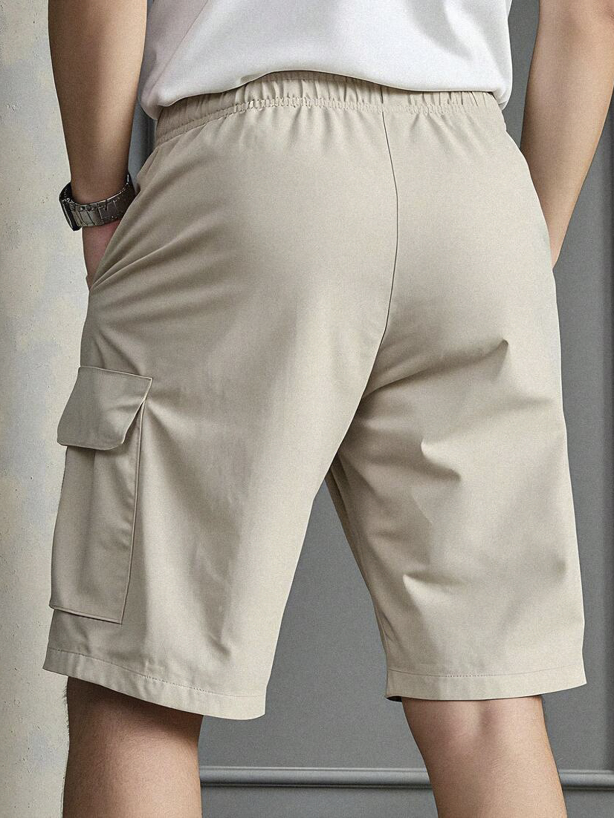 Men's Lightweight Workwear Casual Shorts with Multiple Pockets