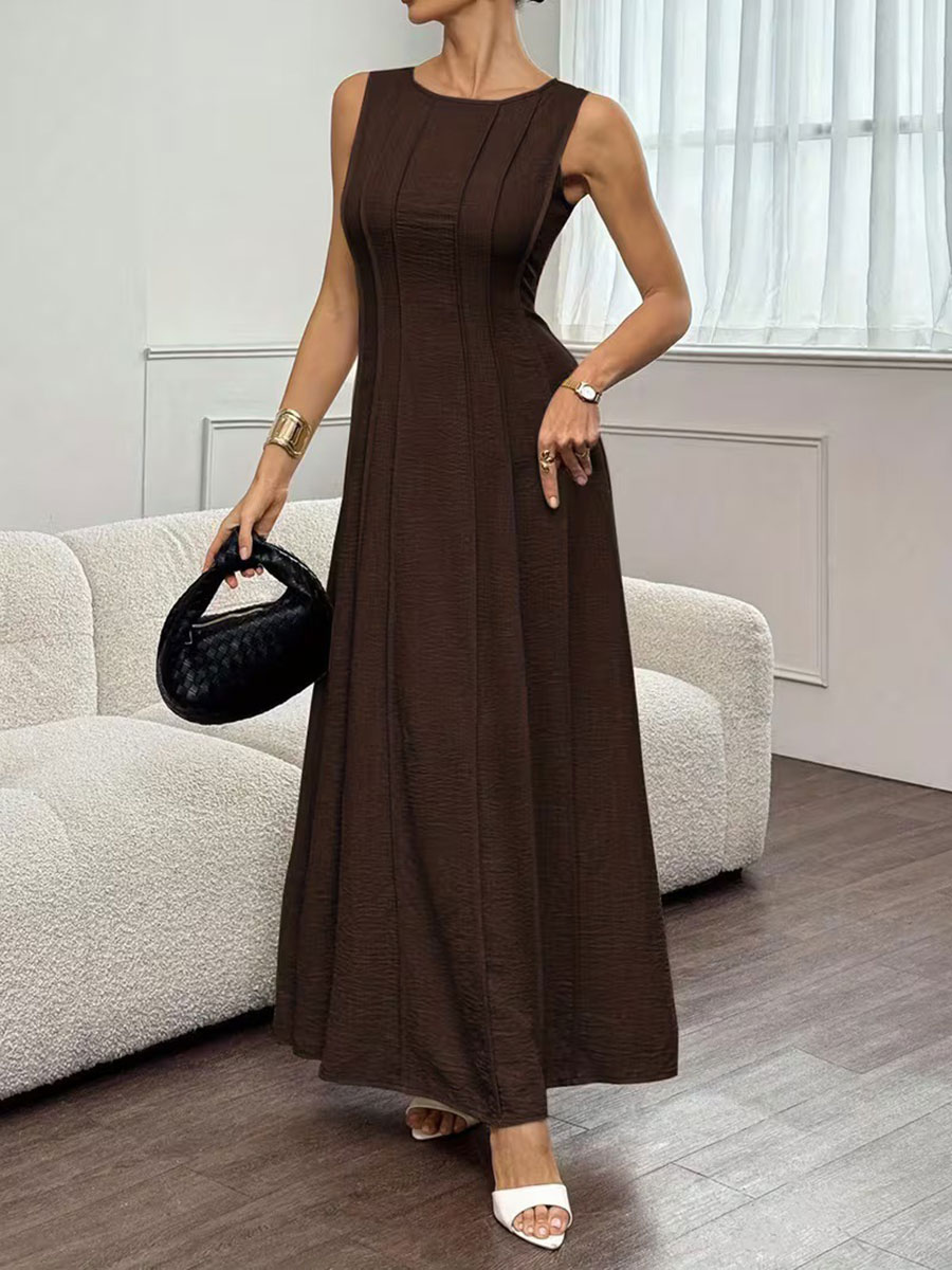 Women's Pleated Casual Simple Dress