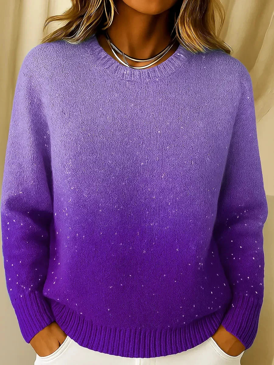 Izabell | Sparkle Gradient Knit Top