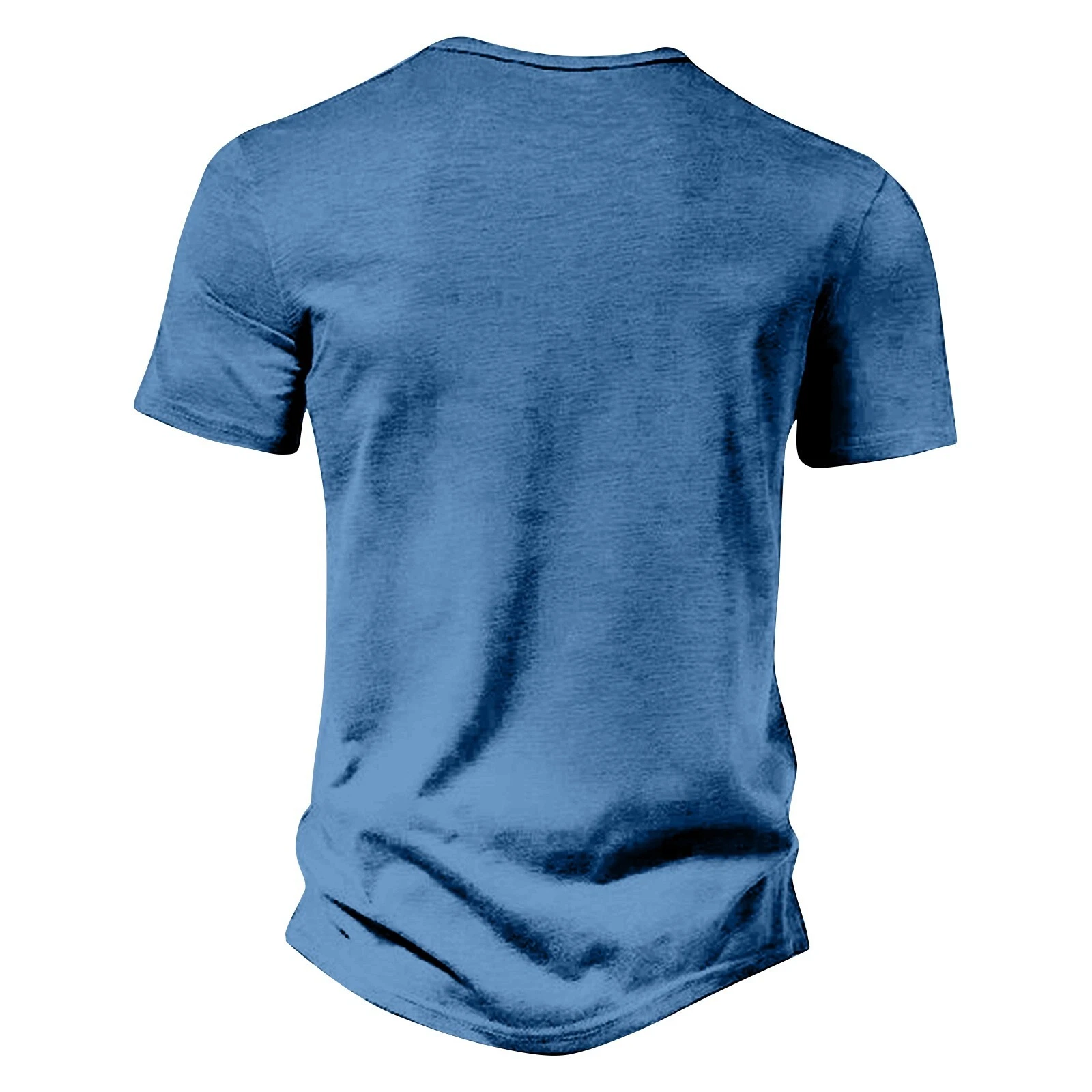 ⏰ TODAY ONLY🔥Clearance Sale!🔥 Men's Casual Solid Color Vintage Loose Pocket Short Sleeve Button-down Henley Shirt