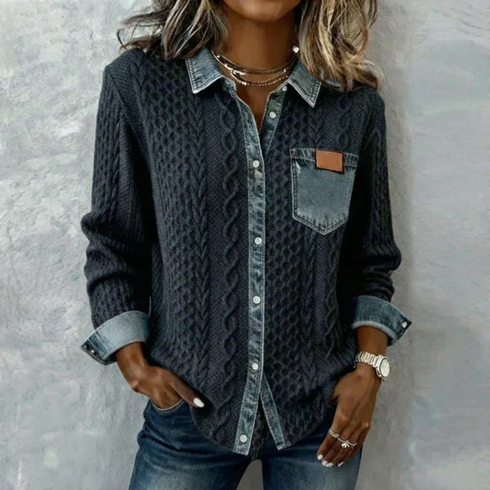 Élise™ | Elegant Button-Up Shirt