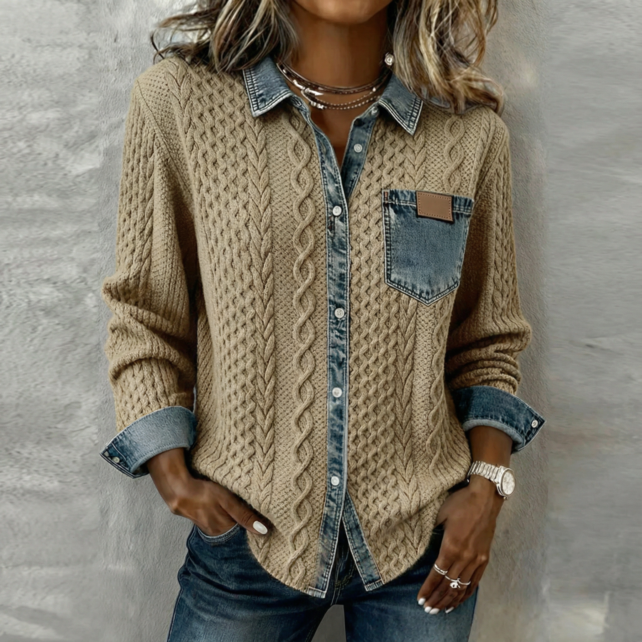 Élise™ | Elegant Button-Up Shirt