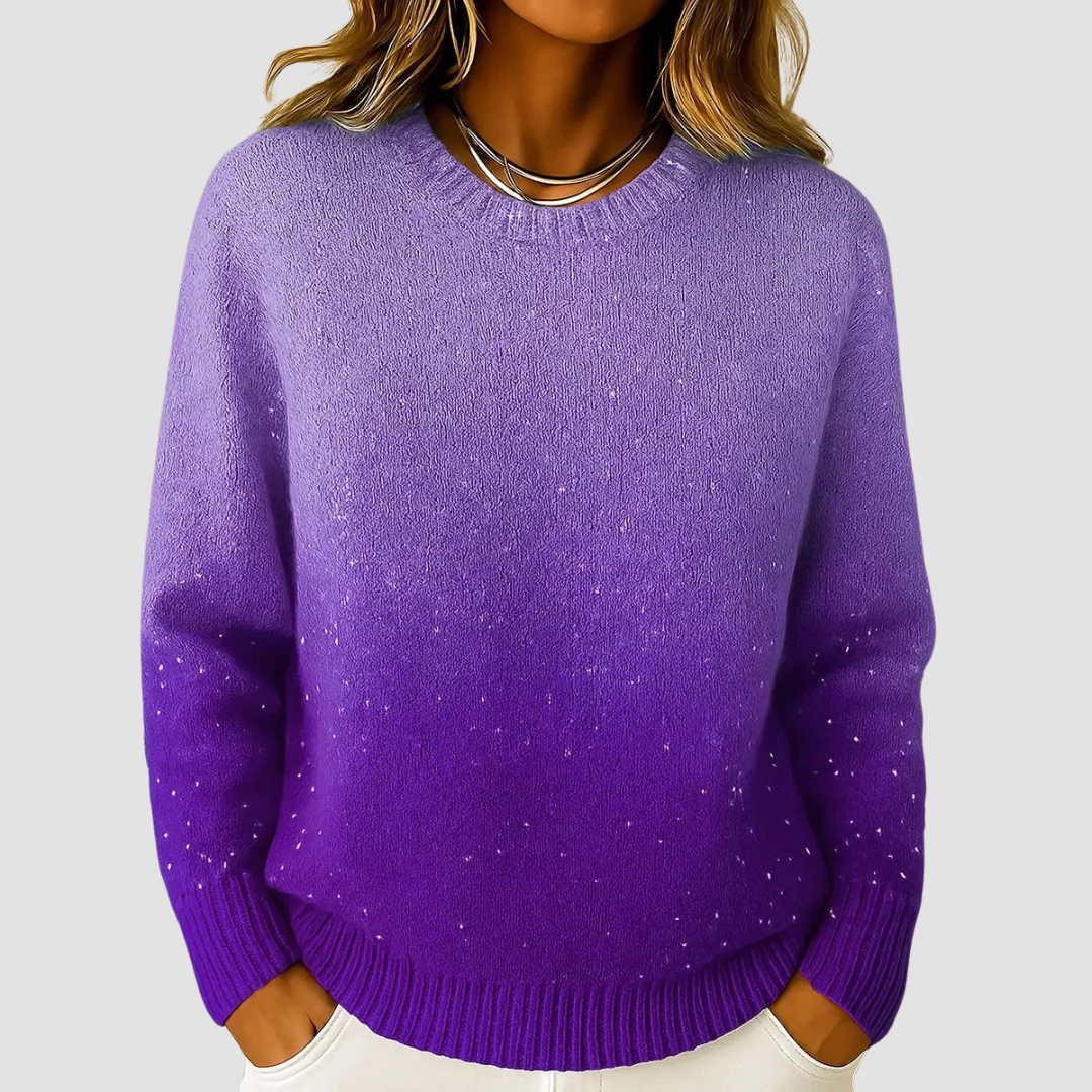 Izabell | Sparkle Gradient Knit Top
