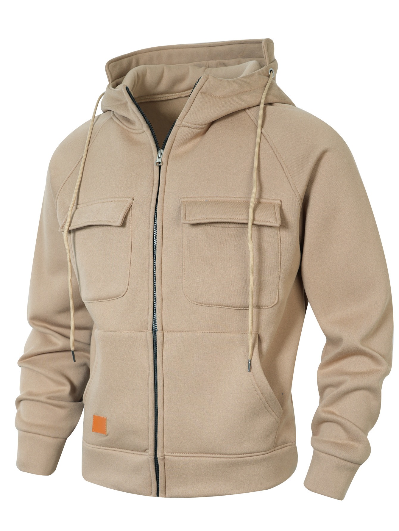 Men's hoodie jacket with functional pockets and high-quality material Lisslune