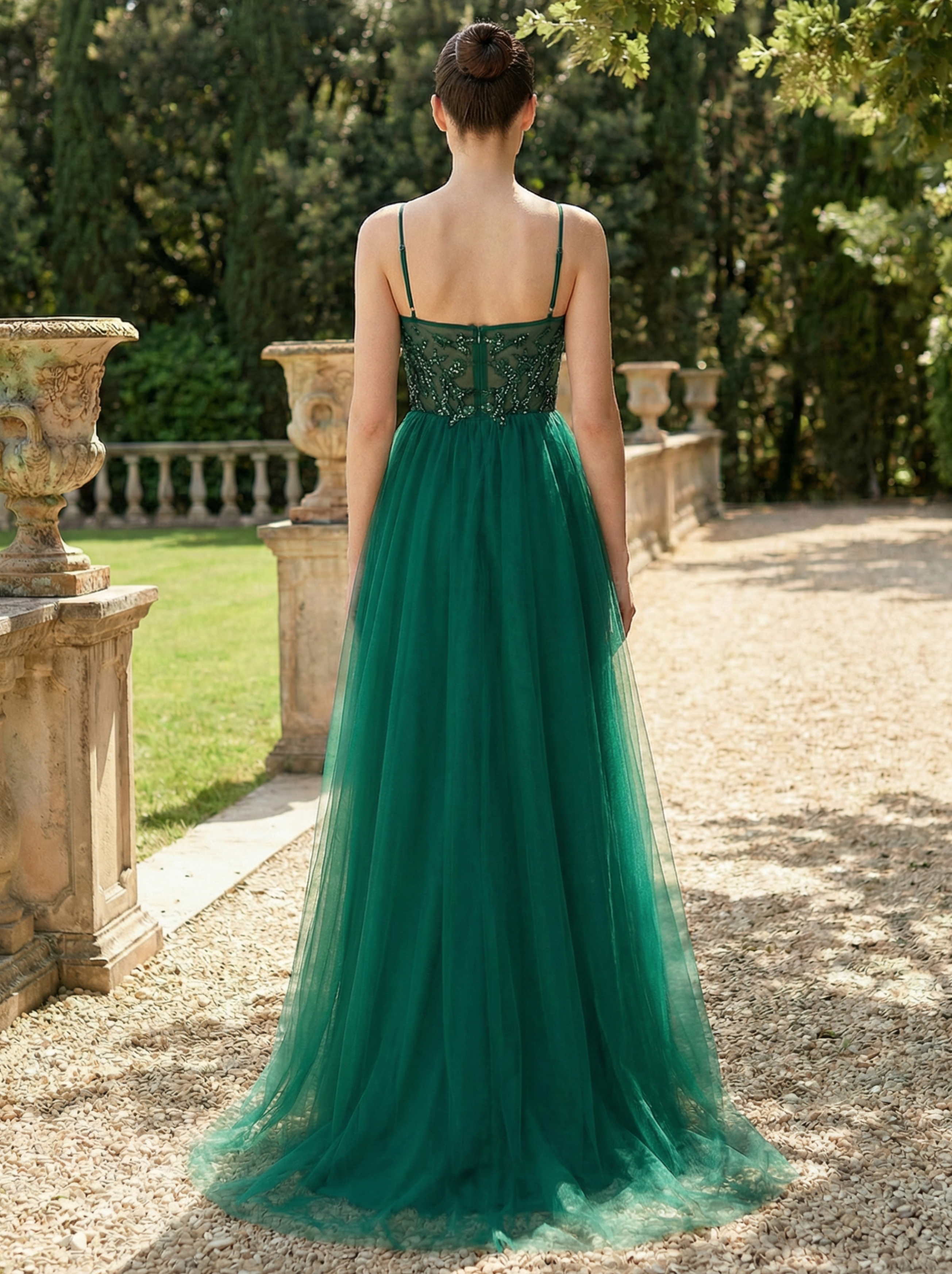 Elegant Lace Applique Mermaid Evening Dress with Sheer Long Sleeves