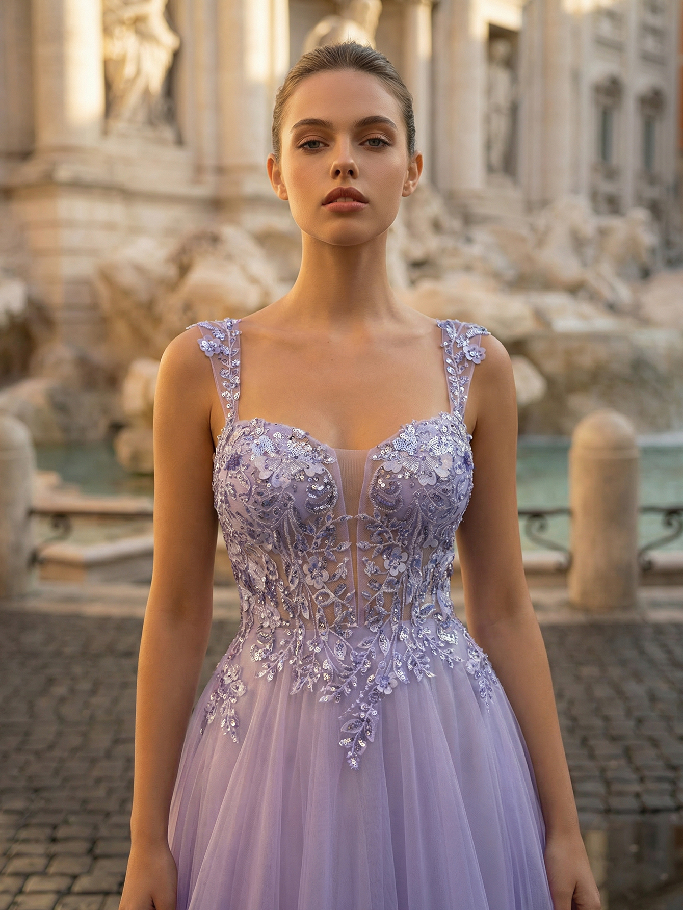 Mermaid Strapless Sleeveless Long Prom Dress With Appliqued