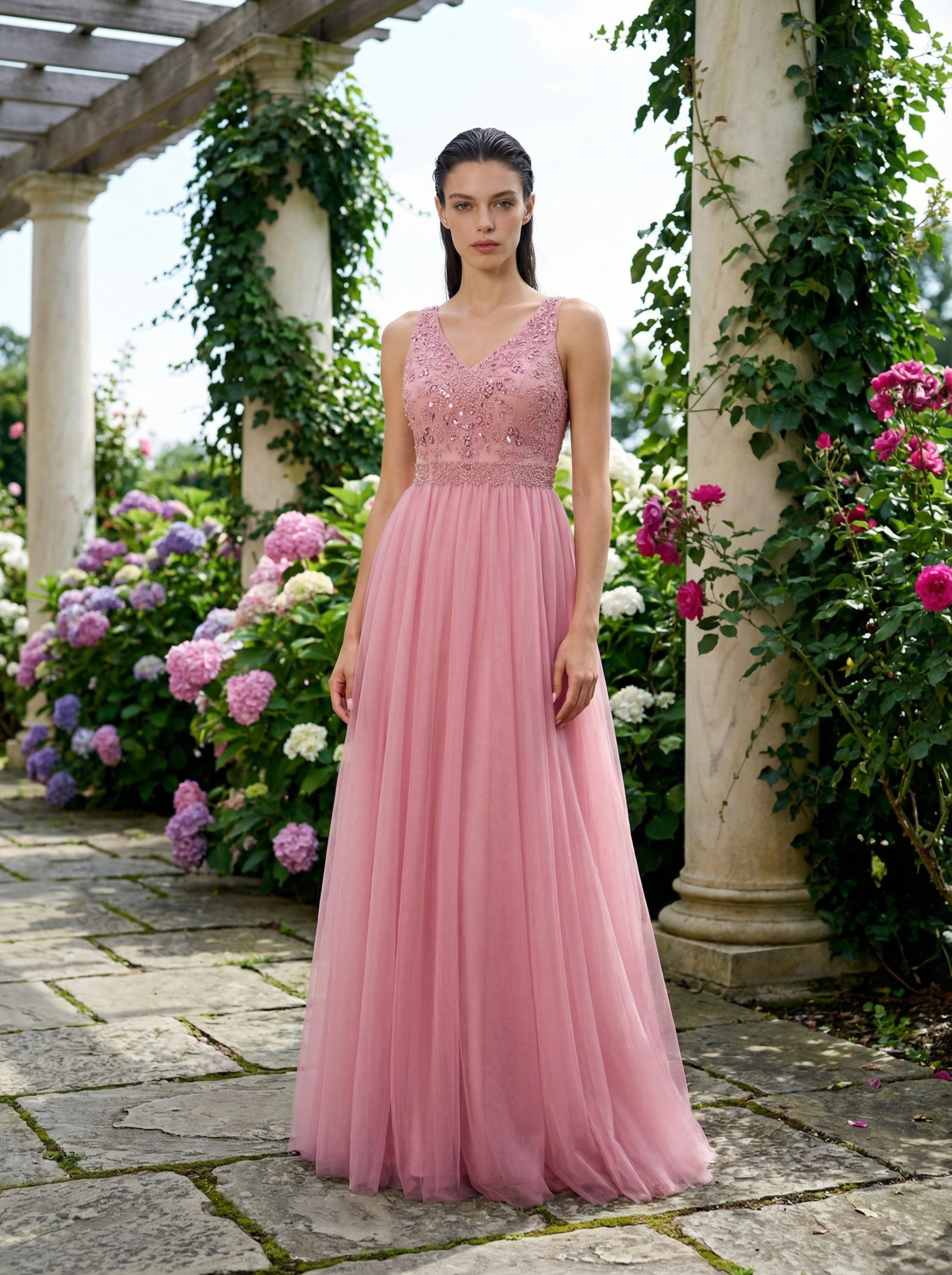 Modecrush Sequin Glitter Dress for Women, Elegant Evening Gown, Sparkly Long Formal Dress for Party Wedding